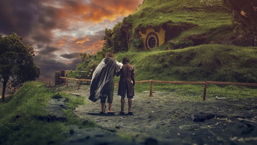 Fotograaf maakt Lord of the Rings foto's na op een tafelbla