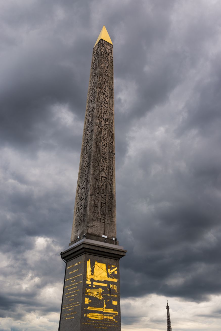 Obelisk Place de la Concorde, eindversie