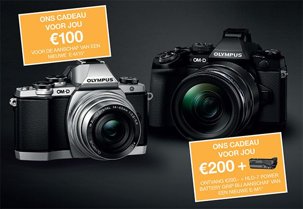 Olympus OM-D E-M10 promotie