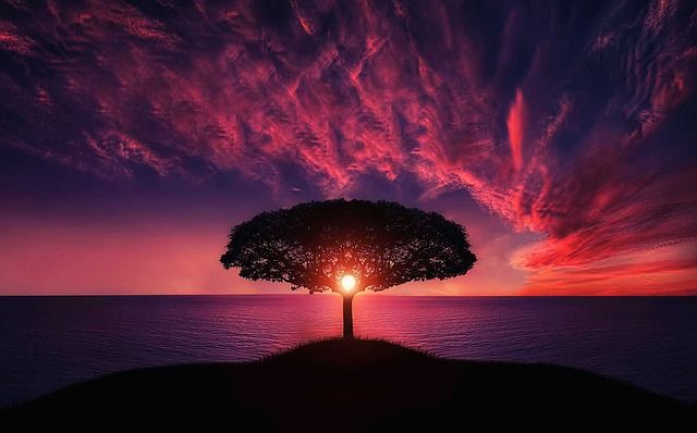 zonsondergang, kleuren sprekender maken, verzadiging in Photoshop